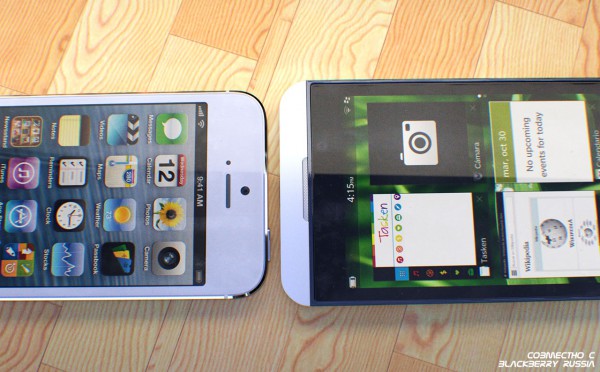 BlackBerry Z10 против iPhone 5