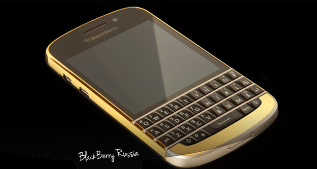Золотой BlackBerry Q10