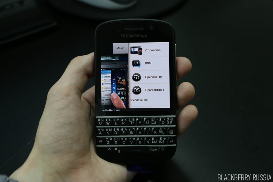 blackberry q10 фото обзор