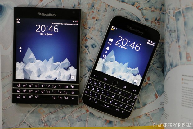 сравнение BlackBerry Passport и BlackBerry Classic
